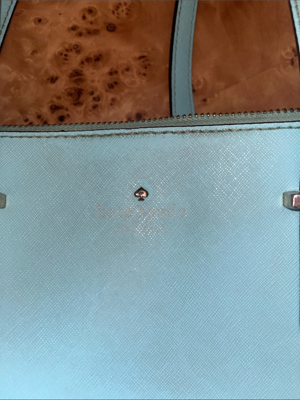 kate spade Light robin’s egg Blue medium Structured Tote saffiano leather - Picture 11 of 16